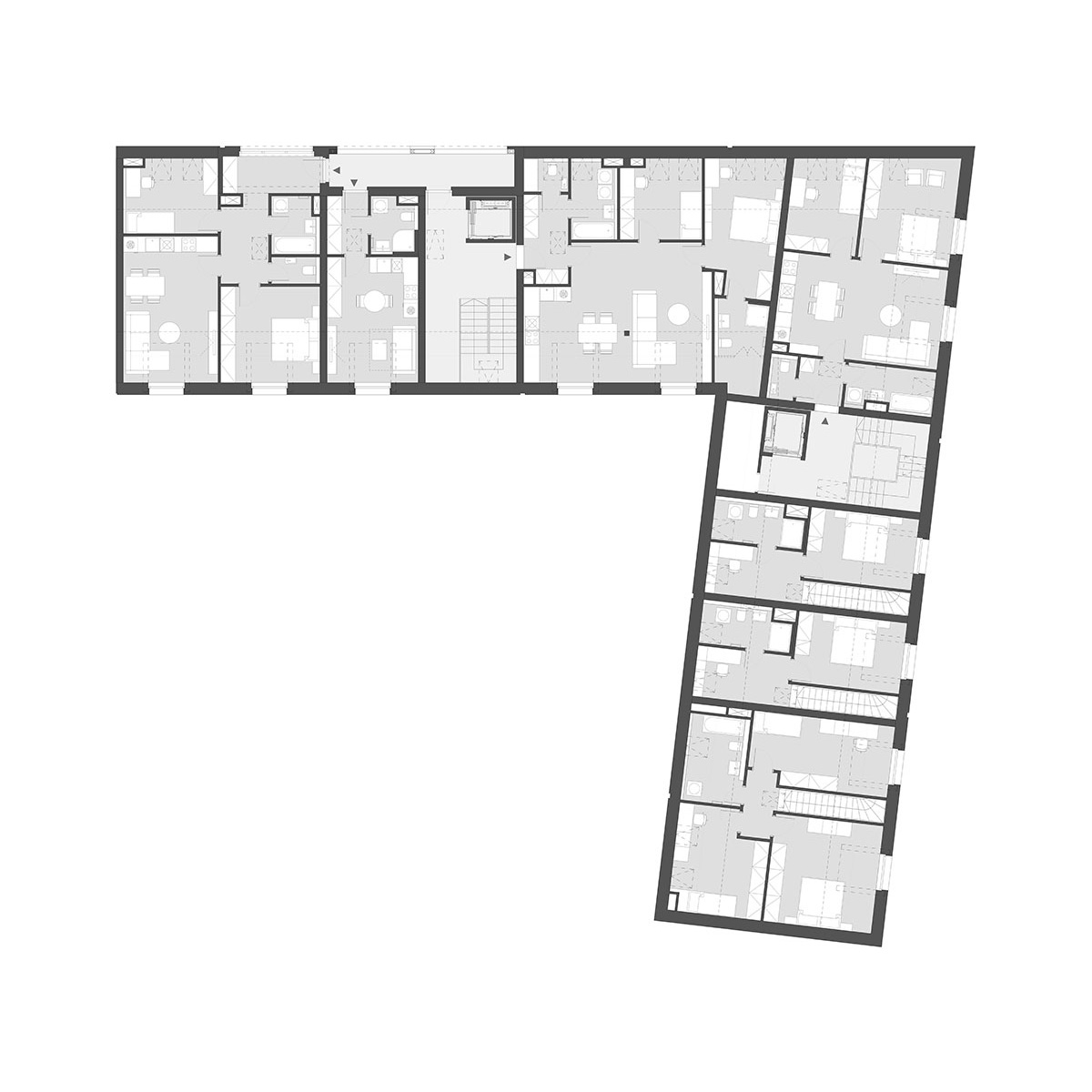 Půdorys C1-2 — 3. NP